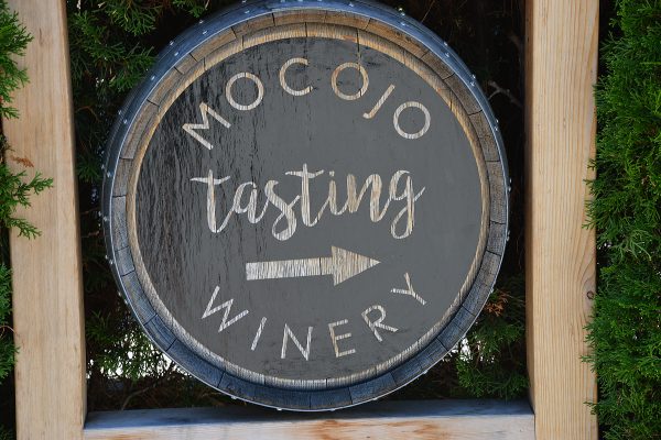 MOCOJO Tasting Barrel Sign