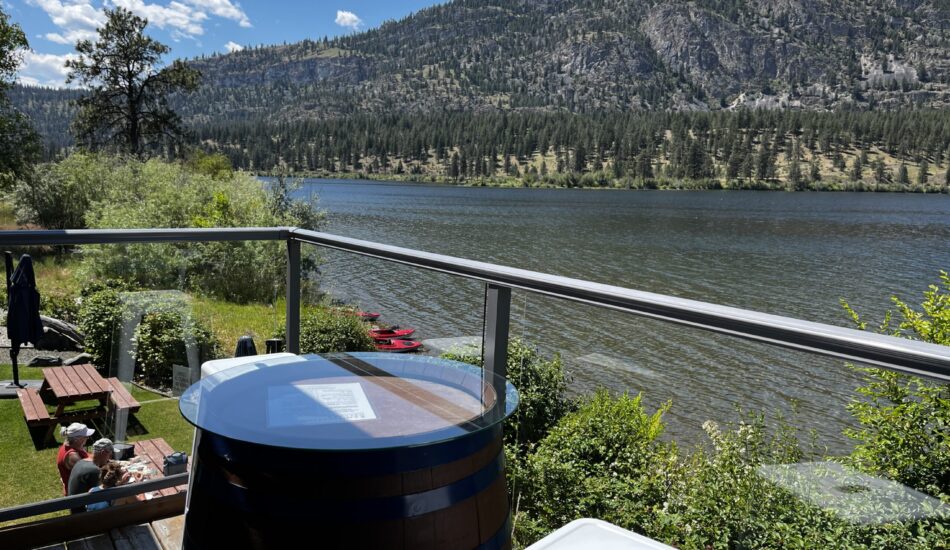 Ramification Tasting Deck overlooking picnic site Ramification Tasting Deck overlooking picnic site